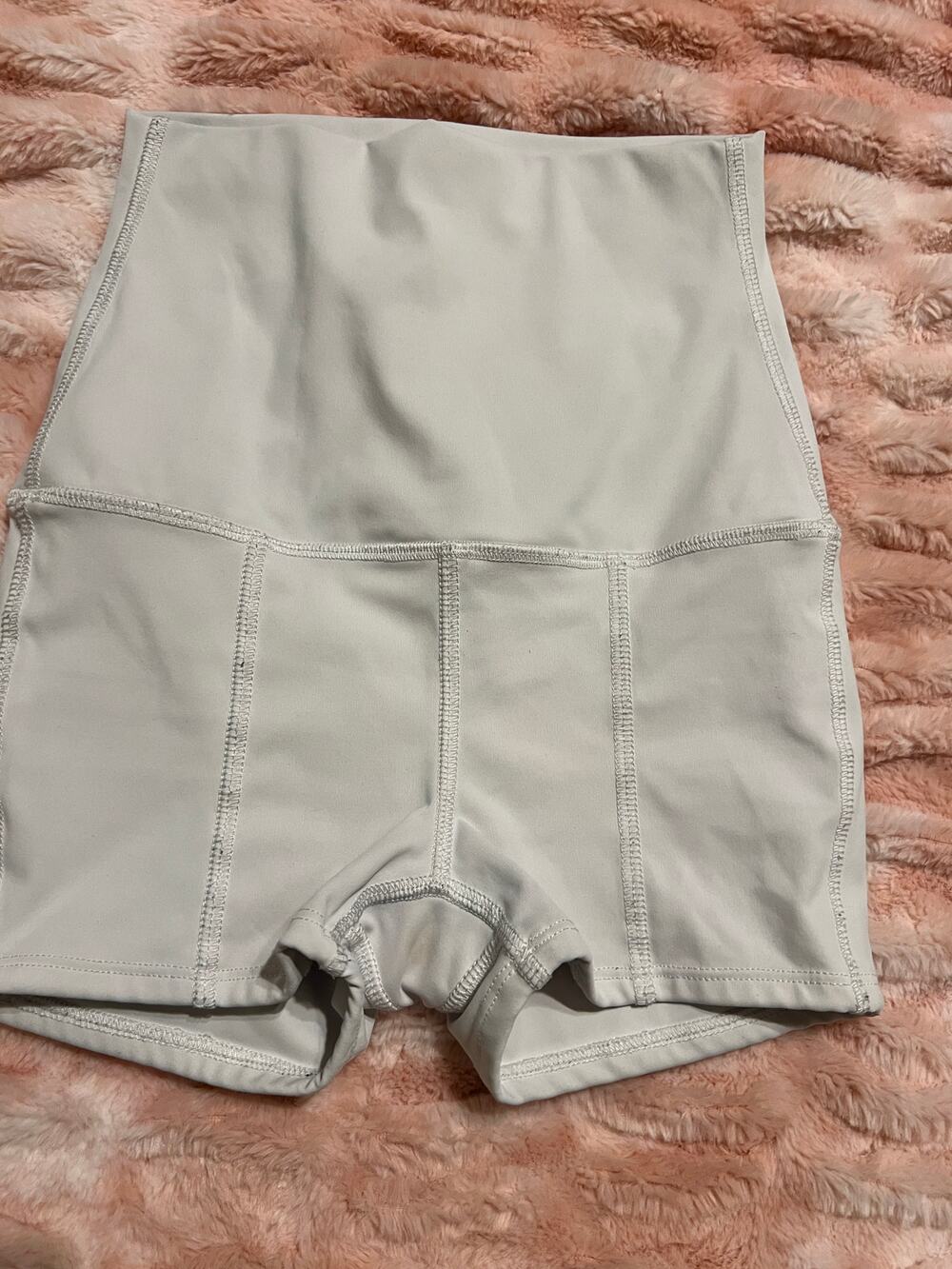 Tiger Friday Adult XS White Grayish High Waist Dance Shorts